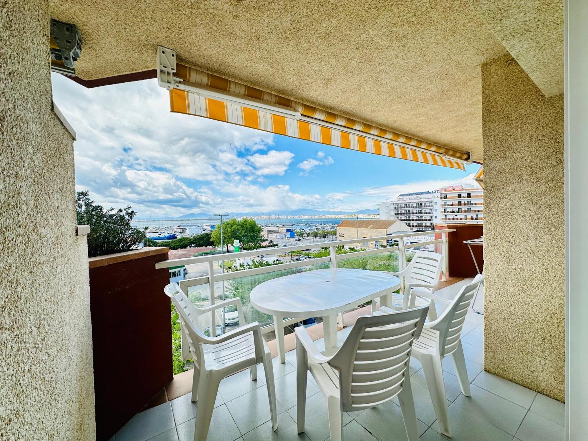 Roc Mar 3 3B - Apartamento Cerca Del Centro Y De La Playa - Terraza Con Vistas Al Mar Y Al Puerto Roses Extérieur photo