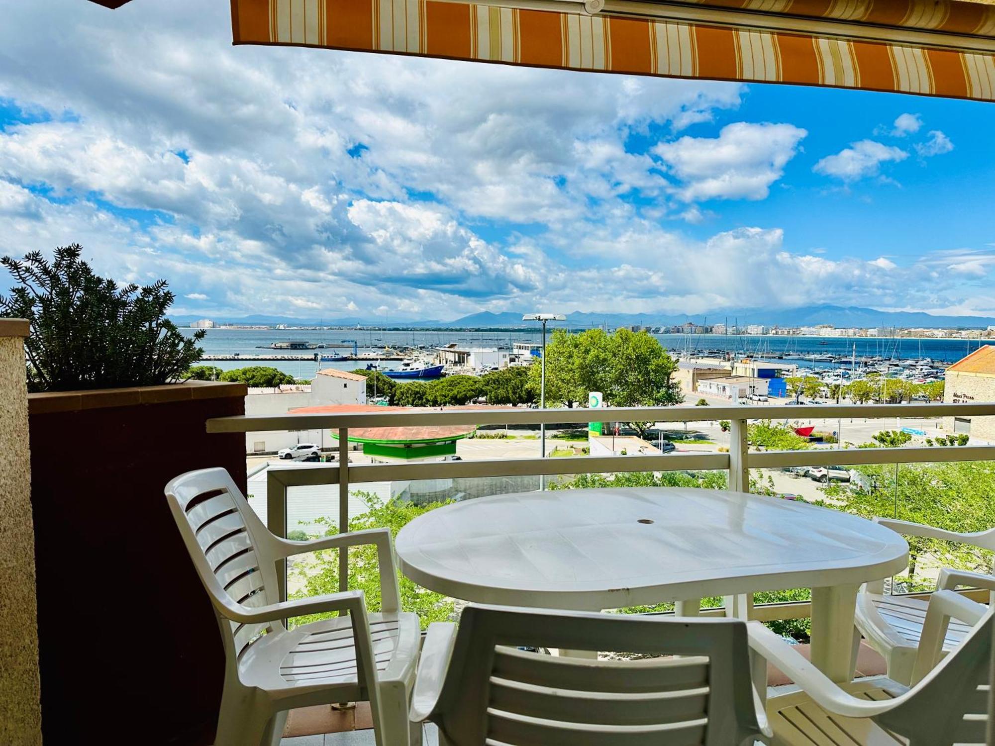 Roc Mar 3 3B - Apartamento Cerca Del Centro Y De La Playa - Terraza Con Vistas Al Mar Y Al Puerto Roses Extérieur photo